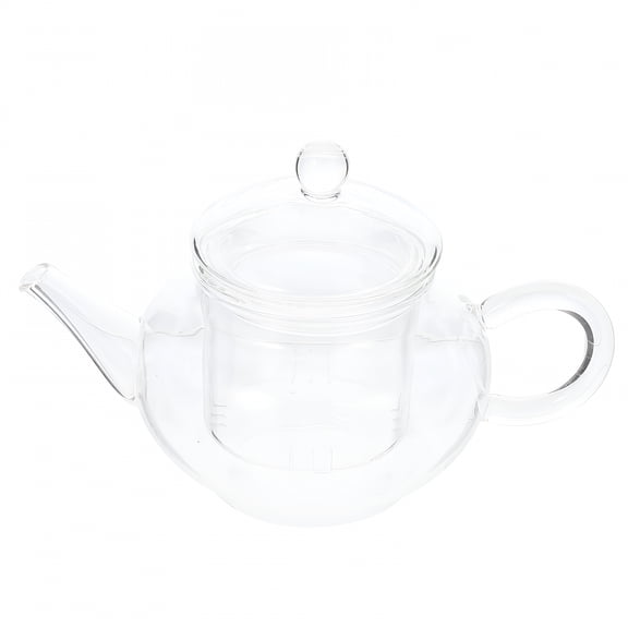 ACDANC Glass Teapot with Infuser for Loose Tea - Clear Stovetop Kettle (250ML)
