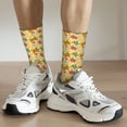 thumbnail image 5 of Goofa Sea and Sand Printed Men's Crew Socks, Soft Durable Breathable Moisture-Wicking with Odor Control Cotton socks, 5 of 9
