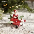 thumbnail image 5 of Adornos colgantes de avión de Claus para árbol de Navidad, decoraciones navideñas para fiesta de Navidad 2025, adorno decorativo de Año Nuevo, 5 of 5