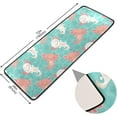 thumbnail image 2 of SKYSONIC 2X6 Feet Kawaii Axolotl Runner Rug with Rubber Backing, Baby Amphibian Non Slip Entryway Rug Runner Washable Soft Area Rug Carpet for Hallway Bedroom Kitchen Decor, 2 of 6