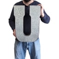 thumbnail image 3 of Huge 20" Metal Letter "U" Wall Decor, Silver with Rusted Edges, Galvanized Wall Mountable Decoration for Country, Mid-Century, or Farmhouse Themed Room or Event, 3 of 6