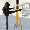 thumbnail image 1 of Geniqua Brown Wing Chun Wooden Target Base Training Dummy Ip Man Martial Arts Traditional, 1 of 8