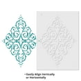 thumbnail image 3 of Large Embossed French Medallion Wall Stencil SKU #3474E by Designer Stencils, 3 of 5
