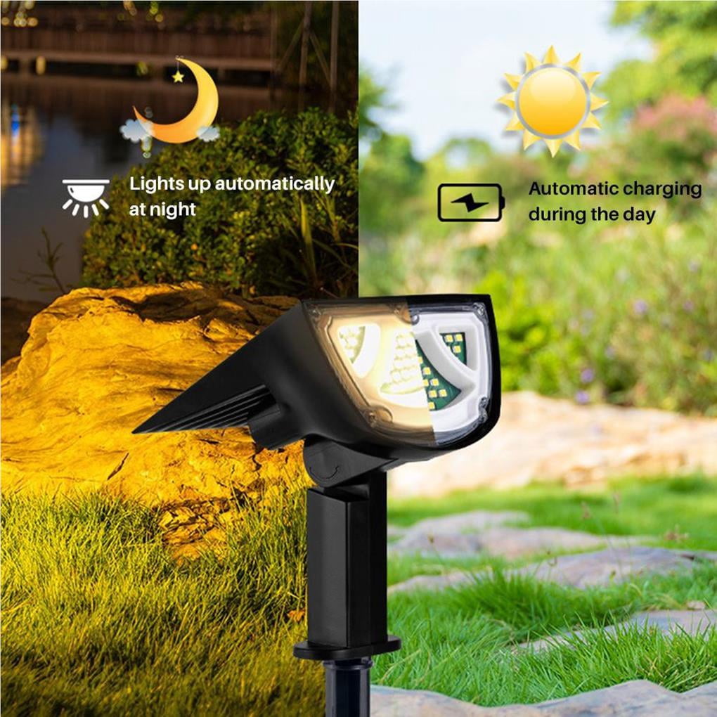 2 Pcs Solar Lights Garden Solar Lights Motion 43 LEDs Solar Lights Outdoor Solar Motion Sensor Light Garden Light for Lawn Patio Path