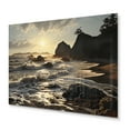 thumbnail image 2 of Designart "Rocky Beach in a Photo II" Nautical & Beach Metal Wall Decor, 2 of 5