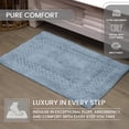 thumbnail image 2 of Home Weavers Classy Bathmat 100% Cotton Tufted Bath Rug, Extra Soft and Absorbent Bath Rugs, Bath Carpet, Machine Wash, bath rug for Bathroom, 17"x24" Rectangle, Blue, 2 of 9
