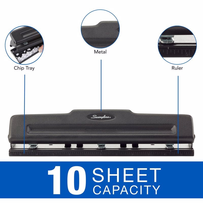 3-Hole Adjustable Paper Punch