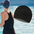 thumbnail image 1 of Gorro de natación Sharpla elástico suave negro 18 cm x 24 cm, 1 of 8