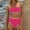 Hot Pink, variant on 2025 Women's High Waisted Bikini Sets Two Piece Swimsuit Color Block High Cut Bathing Suits Beach Fashion Black M