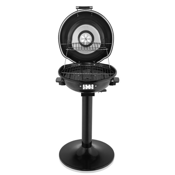 Ktaxon Electric Grill Smoker 1600W Outdoor/Indoor Standing Grill with Removable Non-Stick Warming Rack,Black