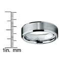 thumbnail image 4 of Metal Masters Mens 6mm High-Polish Matte Finish Tungsten Ring Bands, 4 of 7