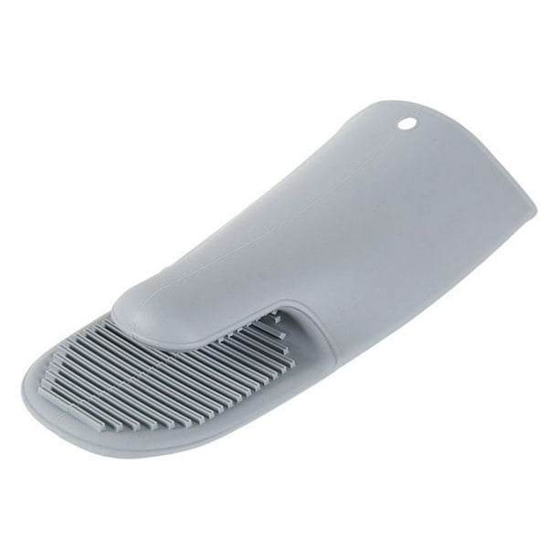 Manopla para horno Inteprter guantes de Cocina antideslizantes resistentes a altas temperaturas gris