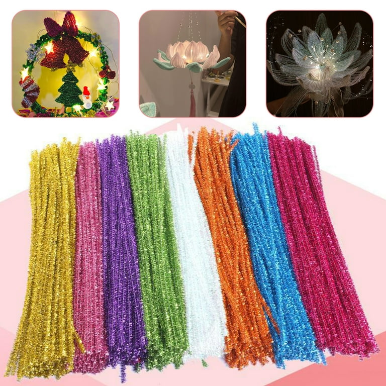 Incraftables 600pcs Pipe Cleaners Craft Set with 40 Colors Chenille Stems w/ Googly Eyes