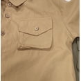 thumbnail image 6 of OGLCCG Boys Short Sleeve Cargo Shirts Classic Collared Button-Down Tshirt Solid Color Cotton Shirt with Chest Pocket for Toddler 1-7 Years, 6 of 6