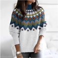 thumbnail image 4 of Bovemsi Womens Sweaters Pullover Fall Winter Casual Loose Long Sleeve Knitted Tops Cute Sweaters, 4 of 5