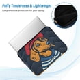 thumbnail image 2 of FORMRS 13"-13.3" Laptop Sleeve Protective Case Soft Carrying Quilted Computer Bag Cover, Blue Dog Artist, 2 of 7