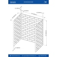 thumbnail image 4 of Streamline DSH-1460-151 32 in. L x 48 in. W x 55 in. H 3-Piece Glue-Up Alcove Bathtub Surround in White Tile Finish, 4 of 4