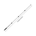 thumbnail image 2 of LEORX 1Pack Stainless Steel Mop Handle Black Extendable Pole for Household Cleaning 15.7X0.9X0.9in, 2 of 8