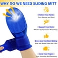 thumbnail image 4 of Sliding Mitt, Baseball Softball Sliding Glove for Adult, Universal Right or Left Hand Baseball Sliding Mitts, Elastic Adjustable Wrist Compression Strap, Blue, 4 of 8