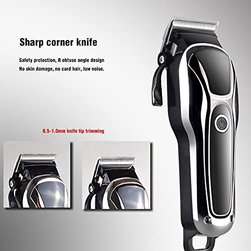 RKXQT Hair Clipper Trimmer, Electric Hair Clipper Trimmer Professional Shaving Hair Cutting Machine Powerful Limit Combs