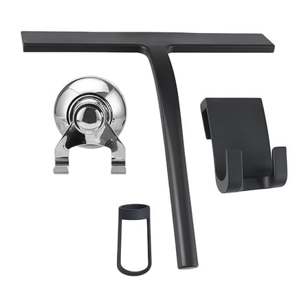 4 Pack Shower Glass Cleaning Squeegees with Silicone Grips for Easy Use