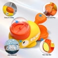 thumbnail image 5 of BESTSKY 2026 New Yellow Duck Interactive Dog Feeder - Dog Puzzle Feeder Toy,Slow Feeder Dog Bowls,Manual Press Dog Food Dispenser - Durable Plastic Training Toy for Small,Medium,Large Dogs and Cats, 5 of 7