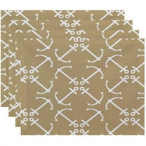 Simply Daisy 18" x 14" Anchor's Up Geometric Print Placemat
