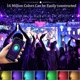 thumbnail image 4 of Foco LED inteligente Tuya Wifi para exteriores, 30 W, 50 W, 100 W, 220 V, luz cálida y fría cambiable de color RGB para Alexa y Google Home, 100 W, 4 of 5