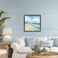 thumbnail image 2 of Stupell Industries Sun Bleached Serene Coast Black Framed Floater Canvas Wall Art, design by LSR Design Studio, 25 x 25, 2 of 9