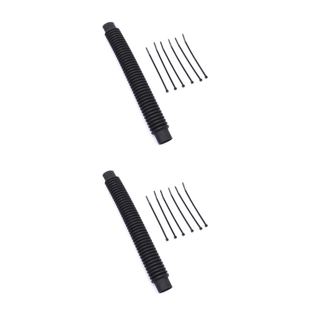 Eigraketly Manguera de escape corrugada para buceo, regulador lateral Universal, Control de fuego de buceo, tubo largo, conector de equipo de 14 pulgadas 2piezas