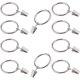 thumbnail image 3 of Juego de anillos para cortinas Laklulu con clip, paquete de 10, 1", 3 of 8