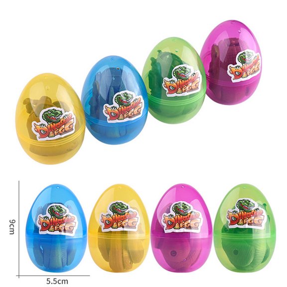 Generic Jumbo Dinosaur Deformation Eggs with Toys Inside for Kids Boys Girls Toddlers Easter Basket Stuffers Fillers Gifts Party Favors