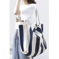 thumbnail image 2 of PIKADINGNIS Women Large Canvas Tote Bag Stripes Corduroy Handbags Cute Hobo Purse, 2 of 5