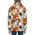 thumbnail image 6 of Xecao Colorful Balls Pattern Zip Up Hoodies for Boys Girls, Sweatshirt with Pockets-Medium, 6 of 6
