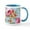 White/Blue Inside, variant on CafePress - Elegant Colorful Pink Roses Vintage Floral Mugs - 11 oz Ceramic Mug - Novelty Coffee Tea Cup
