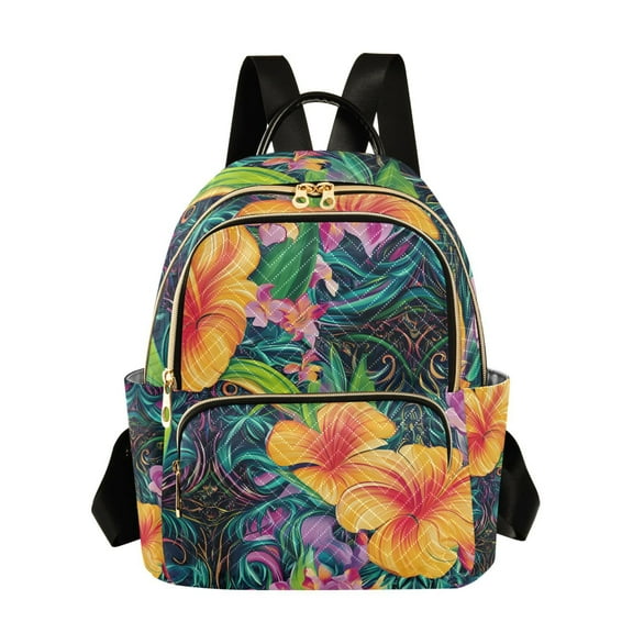 ALAZA Elegant Tropical Womens Travel Laptop Backpack Large Daypack Ladies Shoulder Bags S