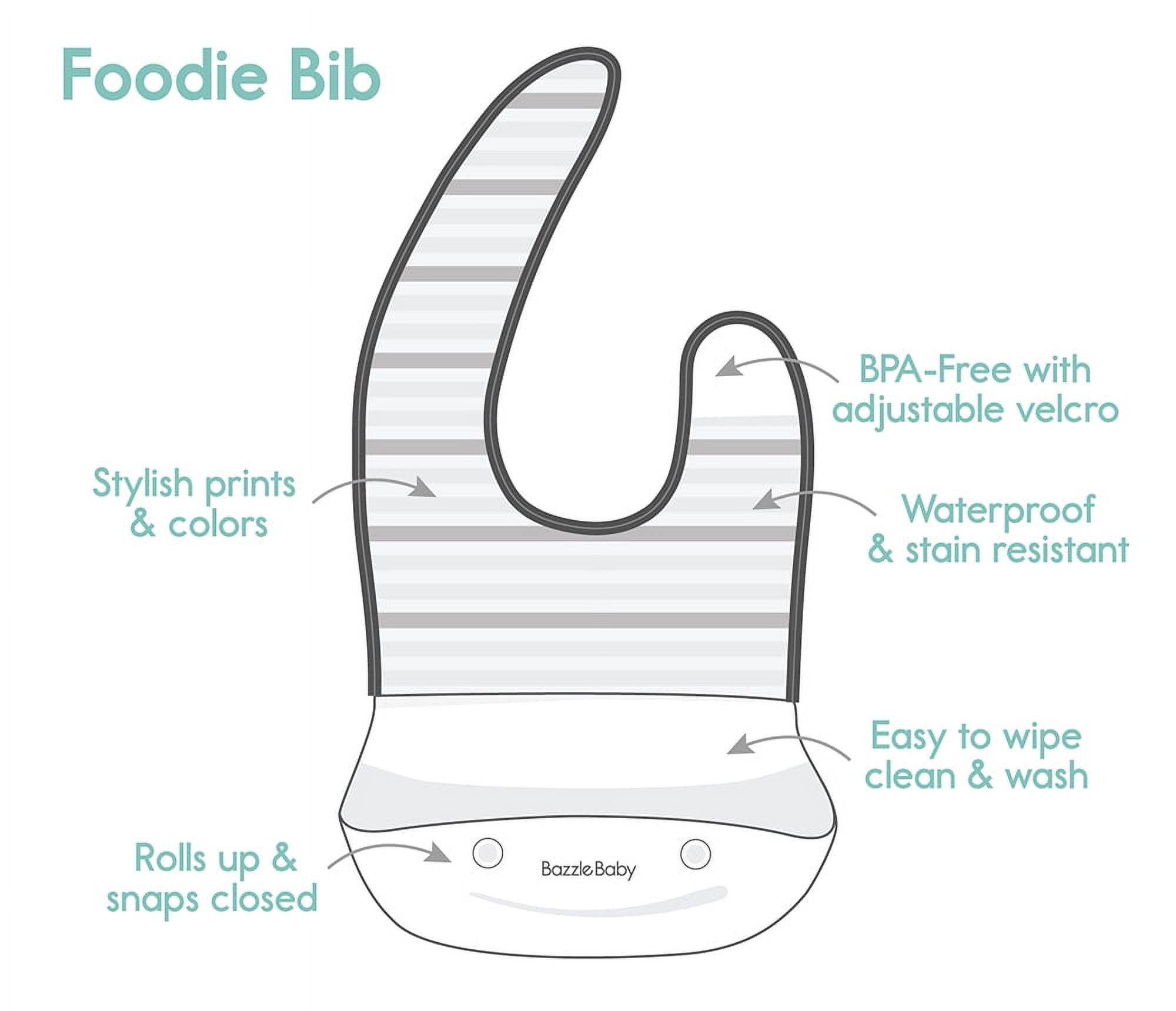 Foodie Silicone Feeding Bibs - Bazzle Baby