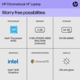 thumbnail image 2 of Laptop HP Chromebook de 14 pulgadas, pantalla HD, Intel N100, 4 GB de RAM, 64 GB eMMC, gráficos Intel UHD, Chrome OS 14a-nf0000nr (2024), 2 of 5