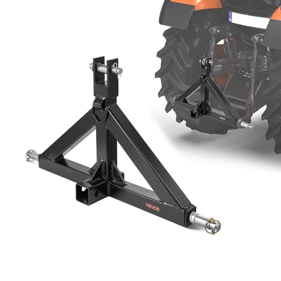 VEVOR 3 Point 2" Trailer Hitch Receiver Tractor Quick Hitch Adapter 3000lbs Capacity
