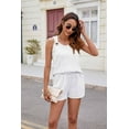 thumbnail image 7 of Htigea Short Sets for Women Two Piece Matching Casual Sleeveless Tank Top and High Waisted Shorts Summer Outfits Fall Savings White,XXL, 7 of 7