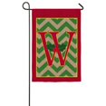 thumbnail image 4 of Chevron Stripe Holly Accented L Monogram Garden Flag, 4 of 7