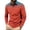 Red, variant on Zylanna Men's Long Sleeve Polo Shirts, Turndown Collar Spring Fall Gradient Color Slim Fit Casual Pullover Tops for Man Black