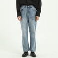 thumbnail image 6 of QHFBli Mens Wide Leg Jeans High Rise and Baggy Boyfriend Loose Fit Denim Pants with Frayed Hem, 6 of 9