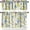 Bee Flower, variant on Modern Mid Century Valances Curtain for Window,Abstract Geometric Print Kitchen Curtains Valances Short Window Treatment for Living Room,Bedroom,Bathroom,1 Panel,54" W x 18" H