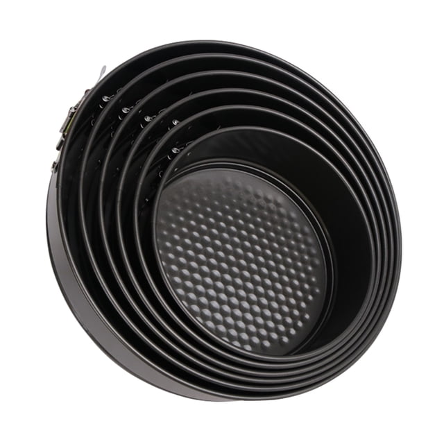 leyfeng Moldes para pasteles de forma redonda, 6 uds., molde antiadherente para pasteles, utensilios para hornear a prueba de fugas, juego de moldes para pasteles