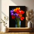 thumbnail image 6 of Colorful Tulips Bouquet Canvas Print Wall Art, Living Room Bedroom Hallway Dining Room Decor, 6 of 8