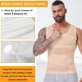 thumbnail image 5 of Compression Shirt for Men Slimming Undershirt Body Shaper Tank top for gynomastica Sleeveless Tummy Control Shapewear Vest Men, 5 of 5