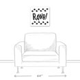 thumbnail image 3 of Creative Products RAWR! Dinosaur Tracks 16x16 Canvas Wall Art, 3 of 5