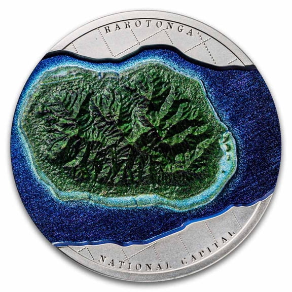 2025 Cook Islands 2 oz Silver 60 Years of Self-Government