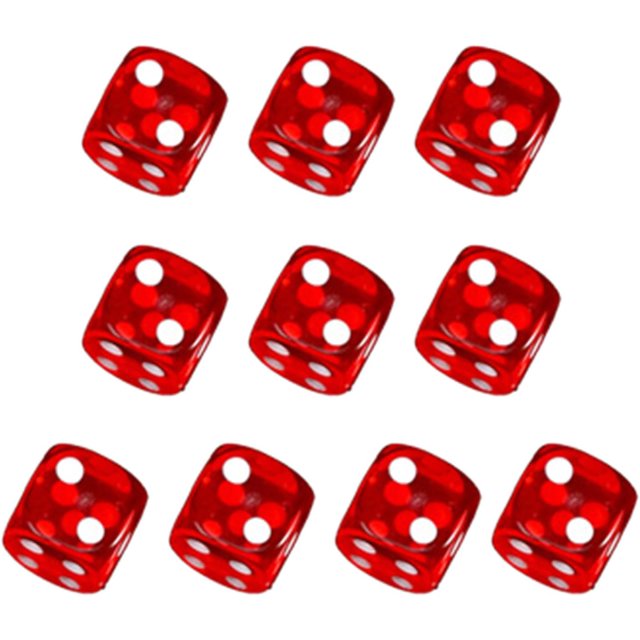 Jeu de dés Carrés Bloc Mathématique Jouet Éducatif dés Acrylique Coloré Petits dés Six Faces Cubes avec Points